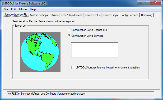 Figure 2374: &nbsp;The License Server main dialogue
