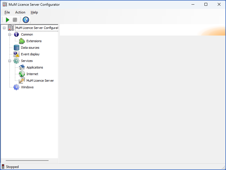 Figure 2417: &nbsp;The Mum License Server Configurator main dialogue box