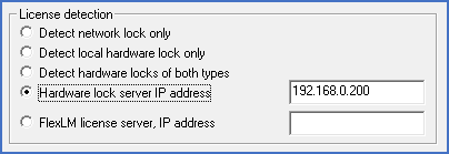 Figure 2459: &nbsp;The "License detection" section of the "Advanced settings" dialogue box