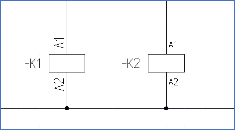 Figure 7: &nbsp;-K1 according to IEC1082, -K2 to the older IEC113.