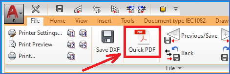 Figure 958:  QuickPDF in the ribbon menu