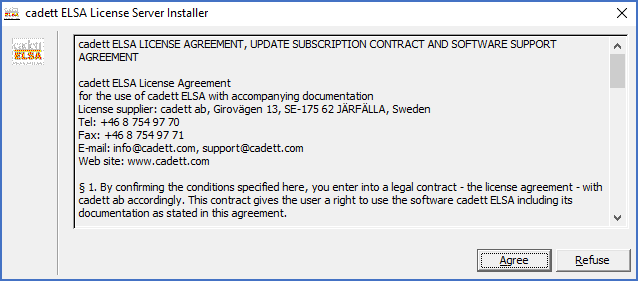Figure 2349: &nbsp;The License Agreement is confirmed. Please do not forget to check all the legal details with your lawyers!