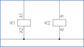 Figure 7:  -K1 according to IEC1082, -K2 to the older IEC113.