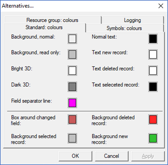 Figure 2045: The "Alternatives" dialogue box Figure 2045: The "Alternatives" dialogue box