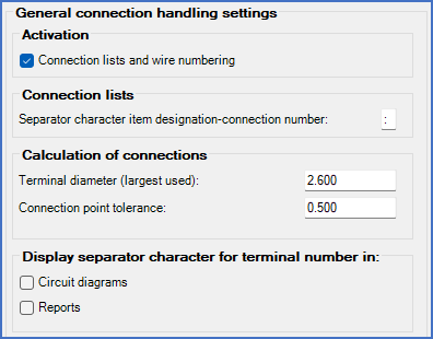 Figure 448:  The "General connection handling settings" section