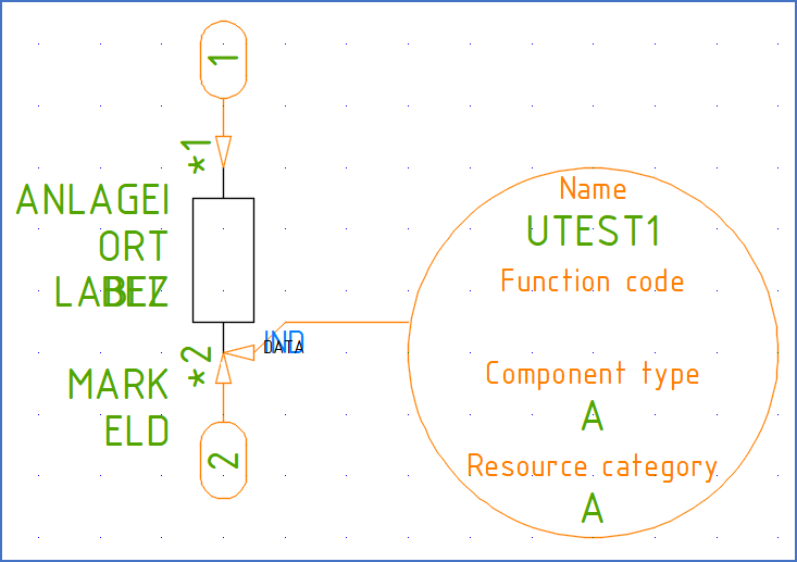 Figure 1161: The insertion point has been defined with a Symbol object that points at it. Figure 1161: The insertion point has been defined with a Symbol object that points at it.