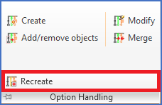 Figure 824: The "Option Handling" slide-out panel Figure 824: The "Option Handling" slide-out panel