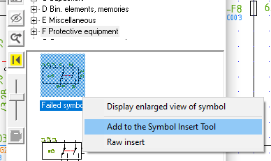 Figure 1086:  TOGGLE to display removed symbols, right-click and select "Add to the Symbol Insert Tool".