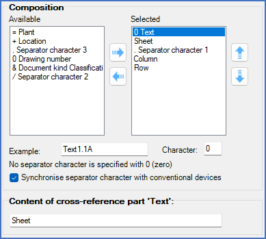 Figure 432: In this example, a cross-reference could be for example "Sheet 1.3C". Figure 432: In this example, a cross-reference could be for example "Sheet 1.3C".