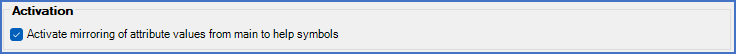 Figure 443:  The "Activation" section of the "Attribute mirroring" tab
