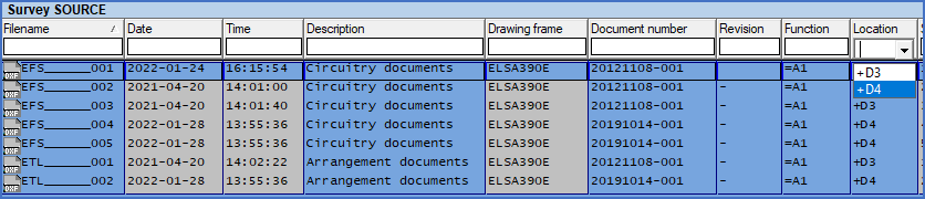 Figure 652:  A filter text can be selected using the drop-down list in the filter box.