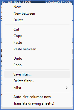Figure 550:  The "Save filter..." command in the context menu of the survey