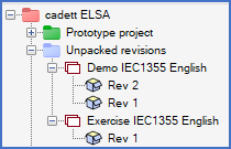 Figure 113:  Three unpacked revisions
