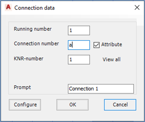 Figure 942: Specify default connection number, and whether it should be editable or not.