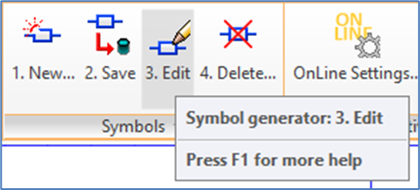 Figure 924: The "Symbol Generator: 3. Edit" command