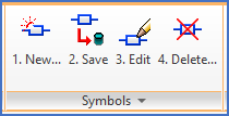 Figure 776: You find the four commands of the Symbol Generator in the "Tools" tab of the ribbon menu, in a separate panel called "Symbols".