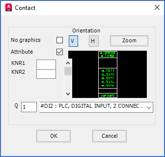 Figure 1075: Entering the "Contact" dialogue box when creating a new I/O Figure 1075: Entering the "Contact" dialogue box when creating a new I/O