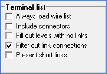 Figure 1190: The special settings are placed in the "Terminal list" section.