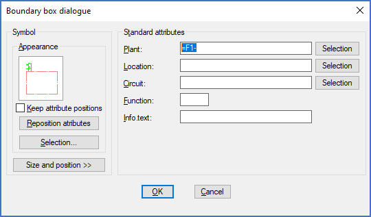 Figure 518:  Double-clicking the outermost boundary box in tghe example above will display this dialogue box. Please note how the transition is specified.